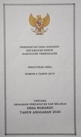 APBDES DESA NGRANDU 2020